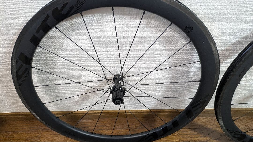 Elitewheels edge50 リムブレーキ　シマノハブ