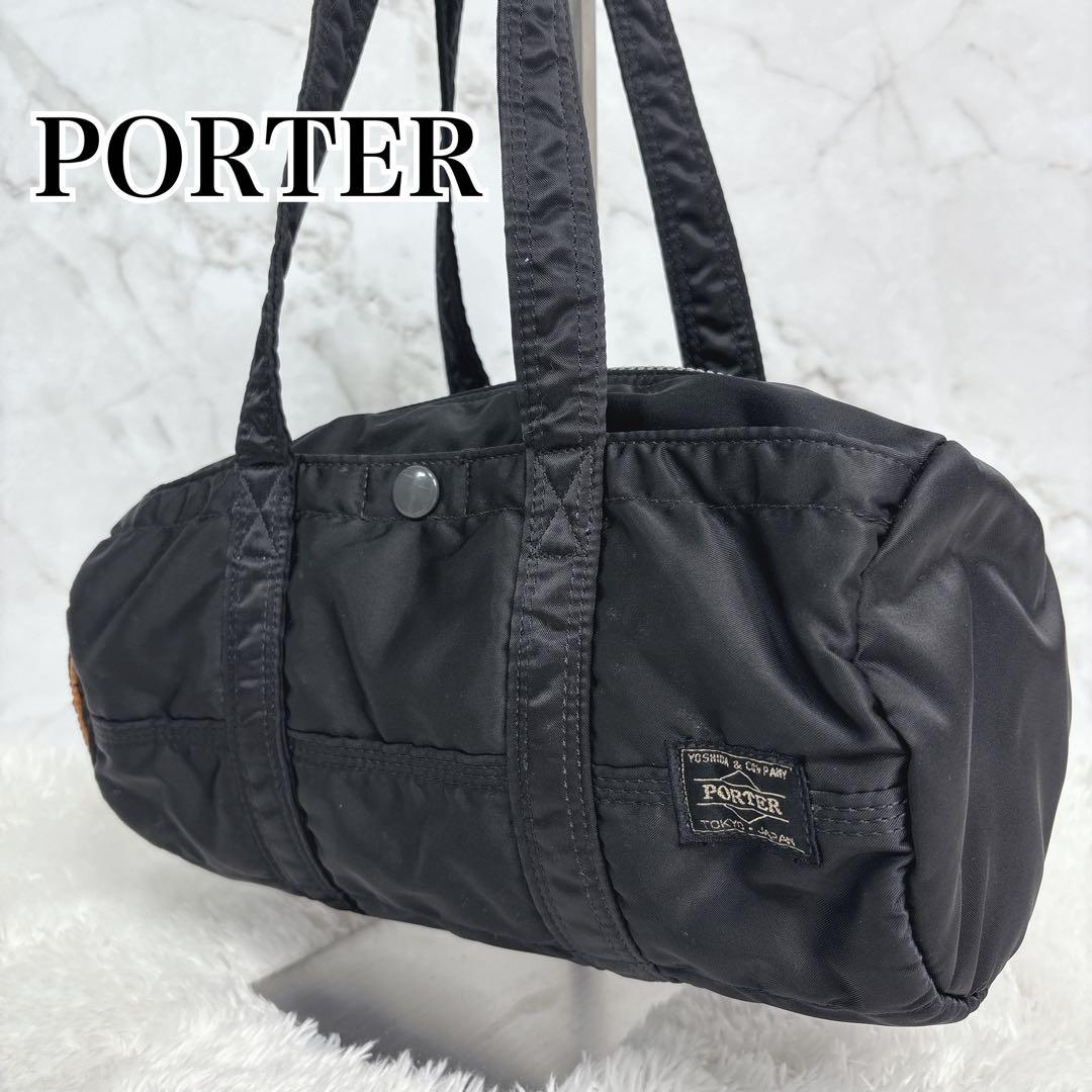 PORTER タンカー ミニボストン S ブラック ナイロン