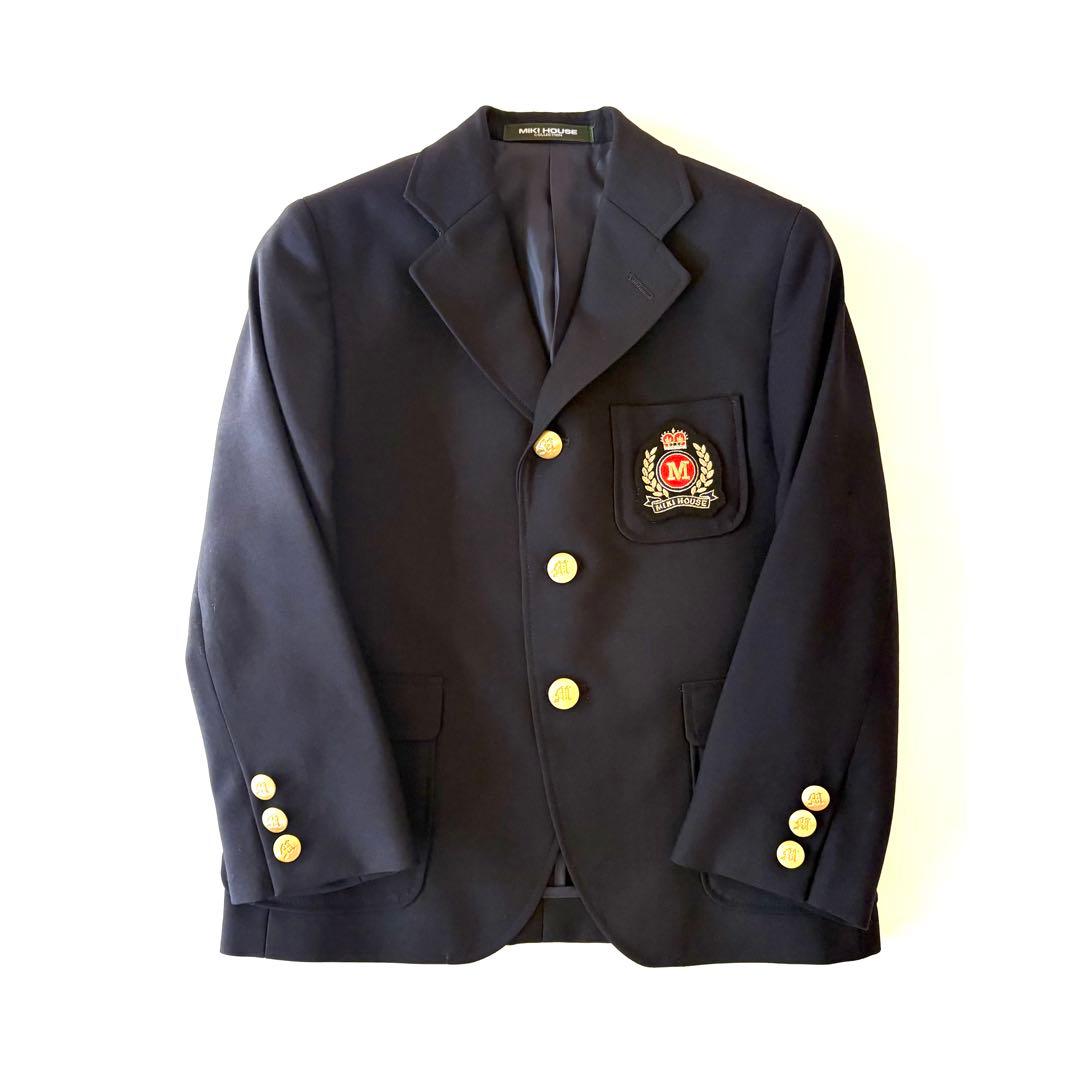 美品★ミキハウス★男の子★スーツ★金ボタン★110cm★ネイビー★卒園式★入学式
