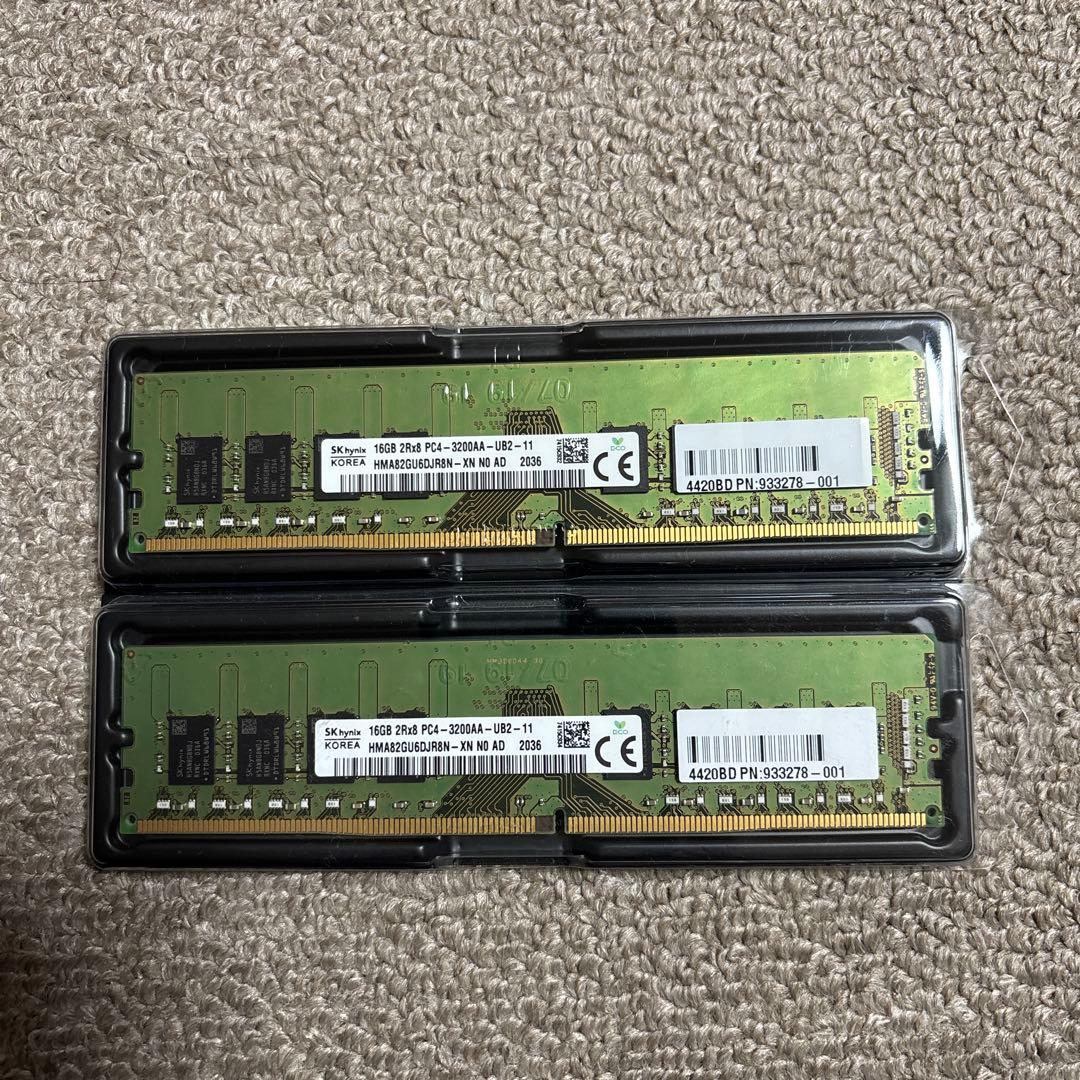 SKhynix PC4 3200 16GB×2 合計32GB デスクトップ用