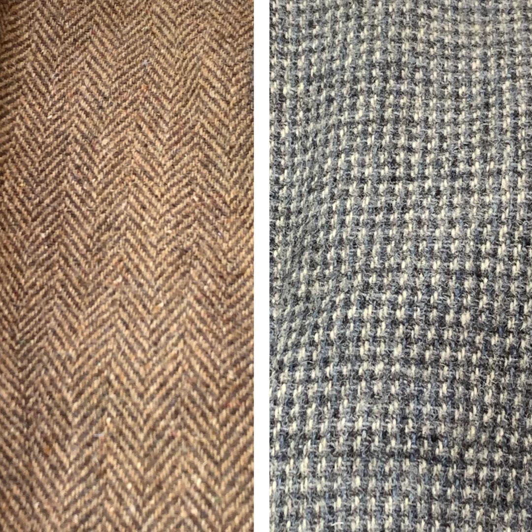 ※専用 ハリスツイード クレイジーパターン ジャケット L くるみボタン