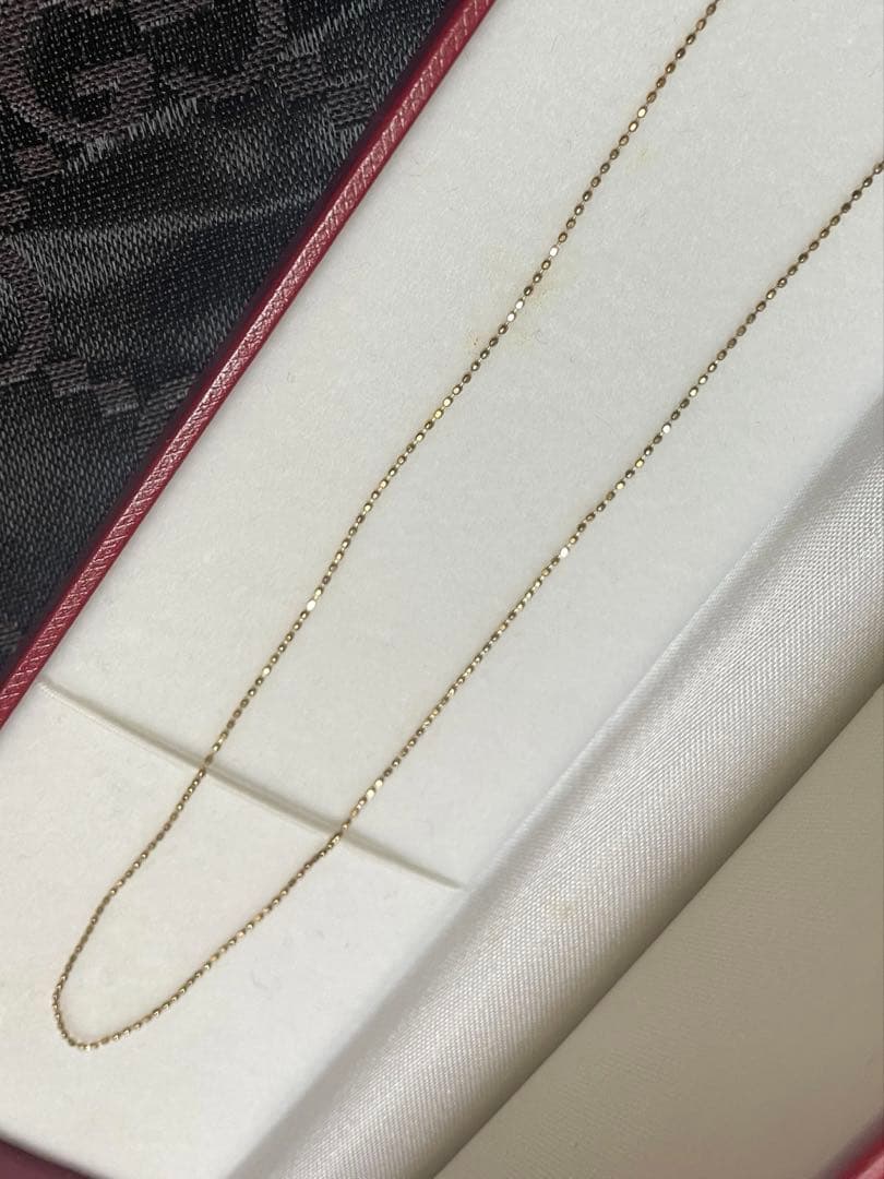 K18 シンプルチェーンネックレス