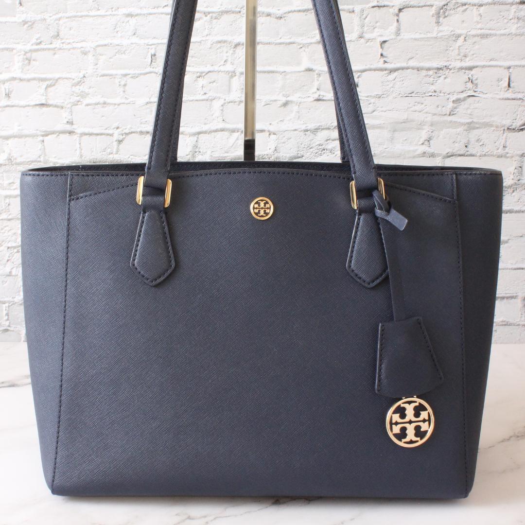 ✨美品✨ トリーバーチ ロビンソン トートバッグ ショルダーバッグ ネイビー