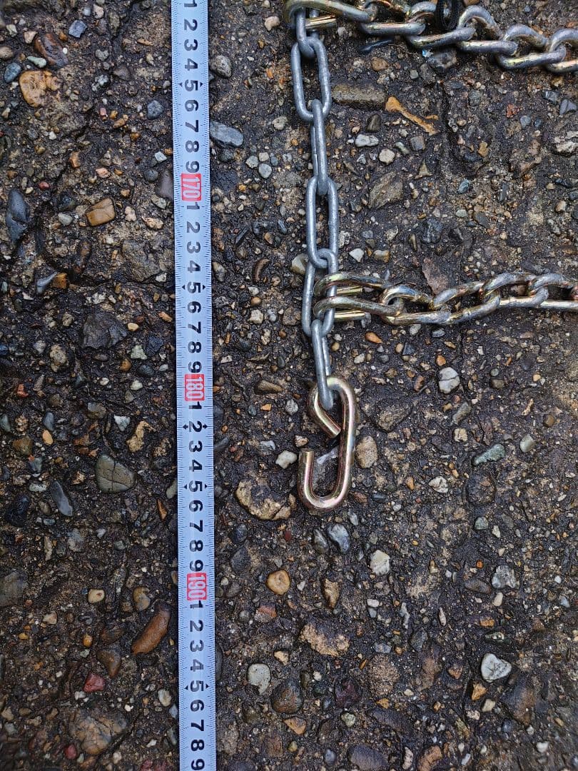 ジムニーで使用してました。金属チェーン１セット。