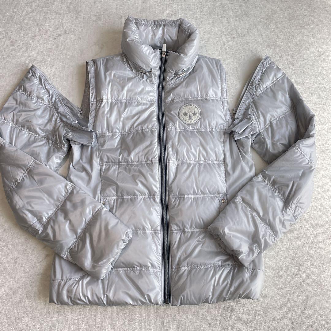 マンシングウェア　未使用級美品　900フィルダウンジャケット　2WAY シルバー