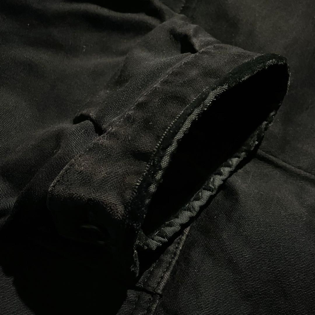 70’s Adolphe Lafont ブラックモールスキンジャケット フェード