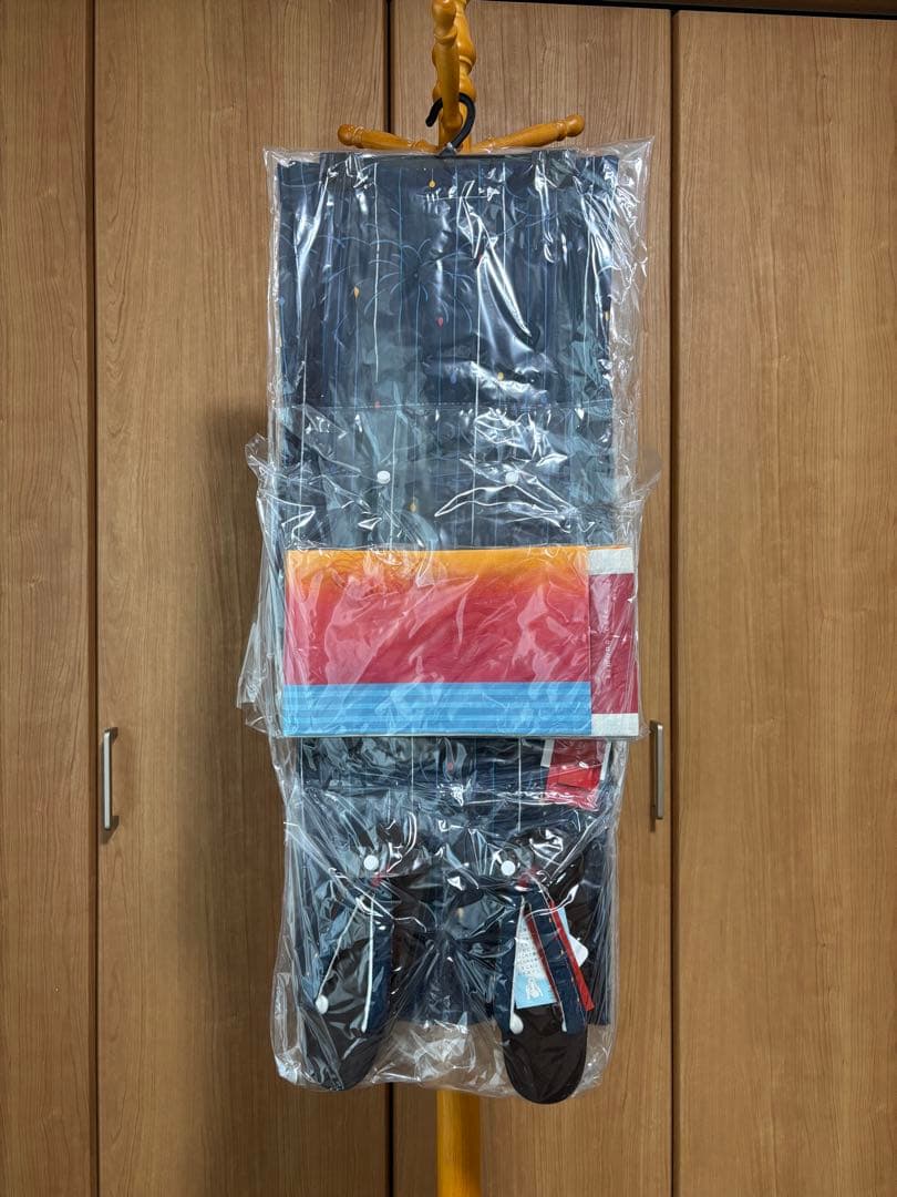 【新品/未使用】キモノカフェ 浴衣セット 花火柄