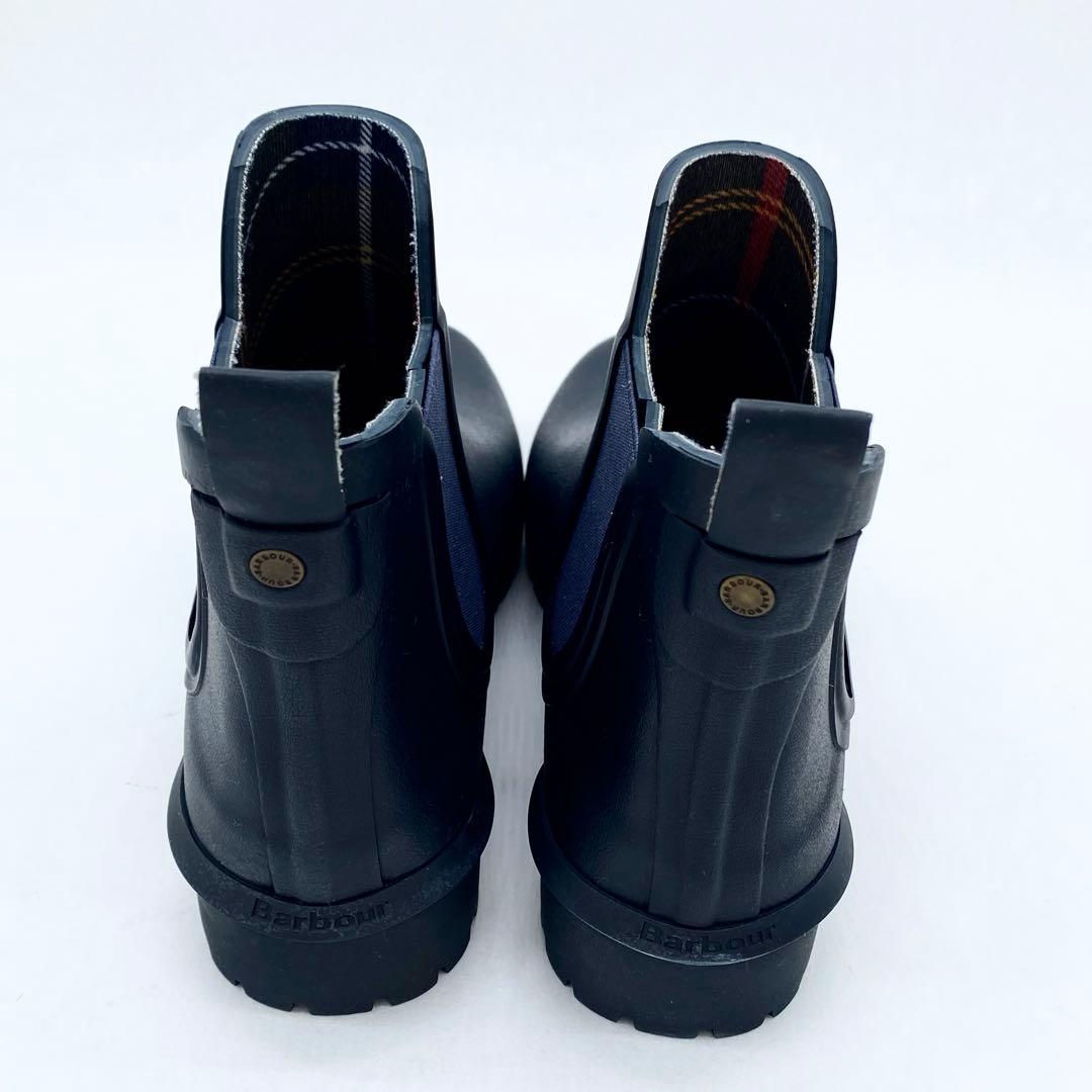 A16492 未使用級 バブアー サイドゴア レインブーツ ネイビー UK4