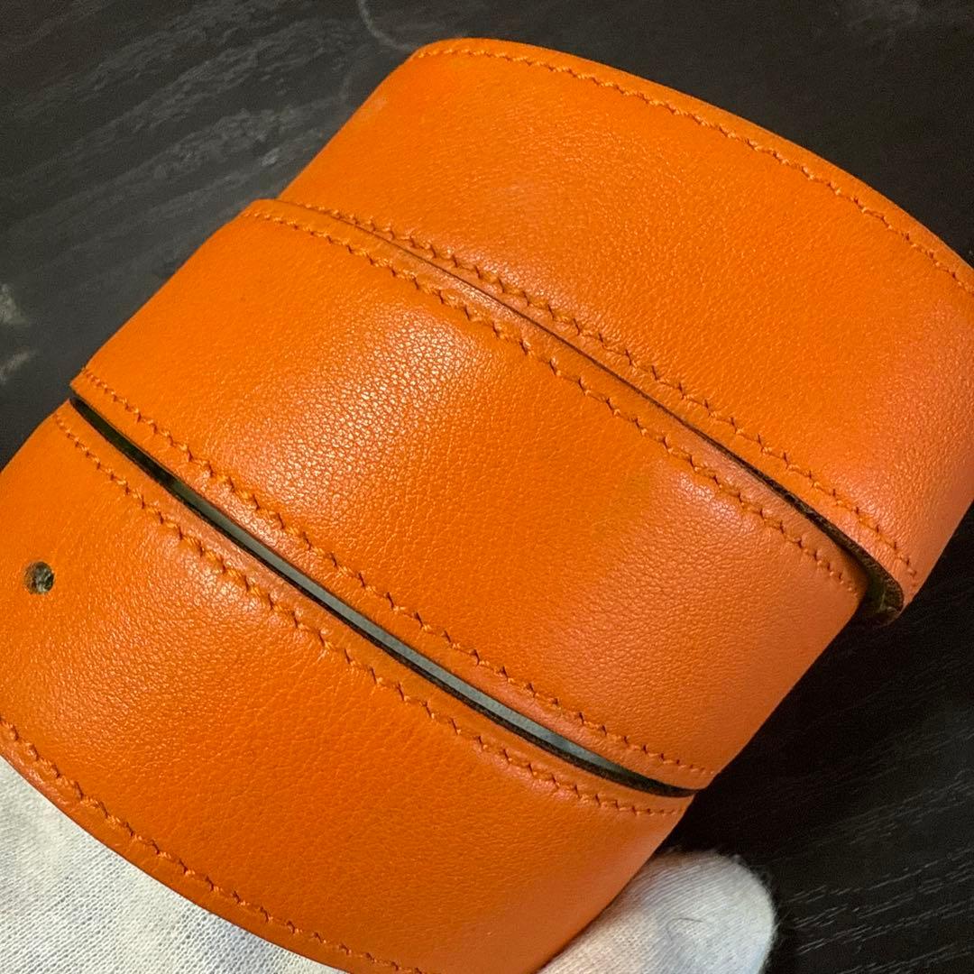 HERMES エルメスコンスタンスリバーシブルベルト75 シルバーバックル　美品