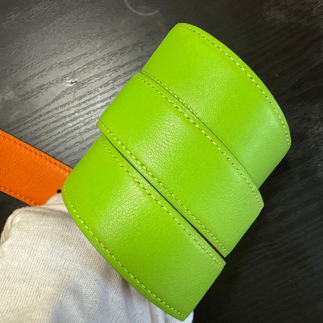 HERMES エルメスコンスタンスリバーシブルベルト75 シルバーバックル　美品
