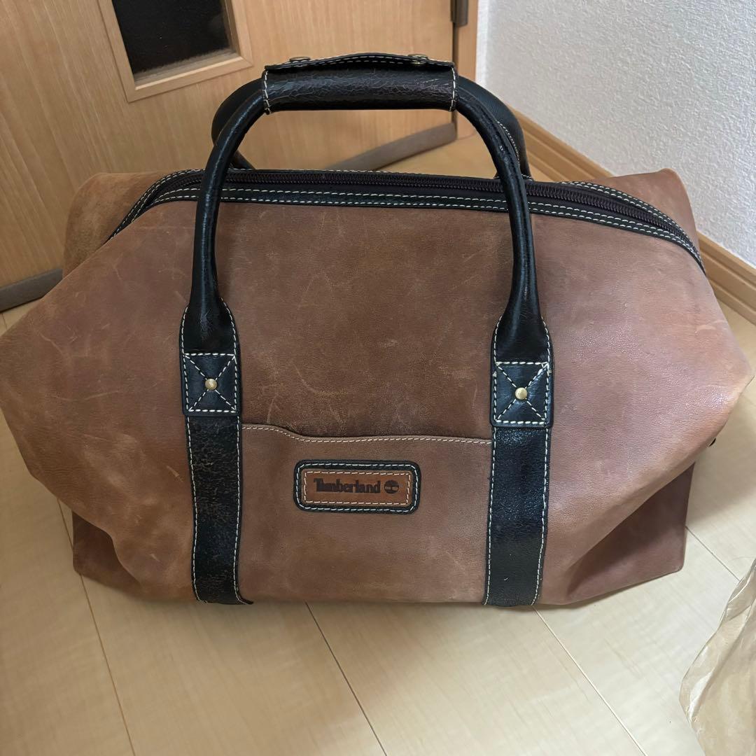 Timberland レザー ボストンバッグ