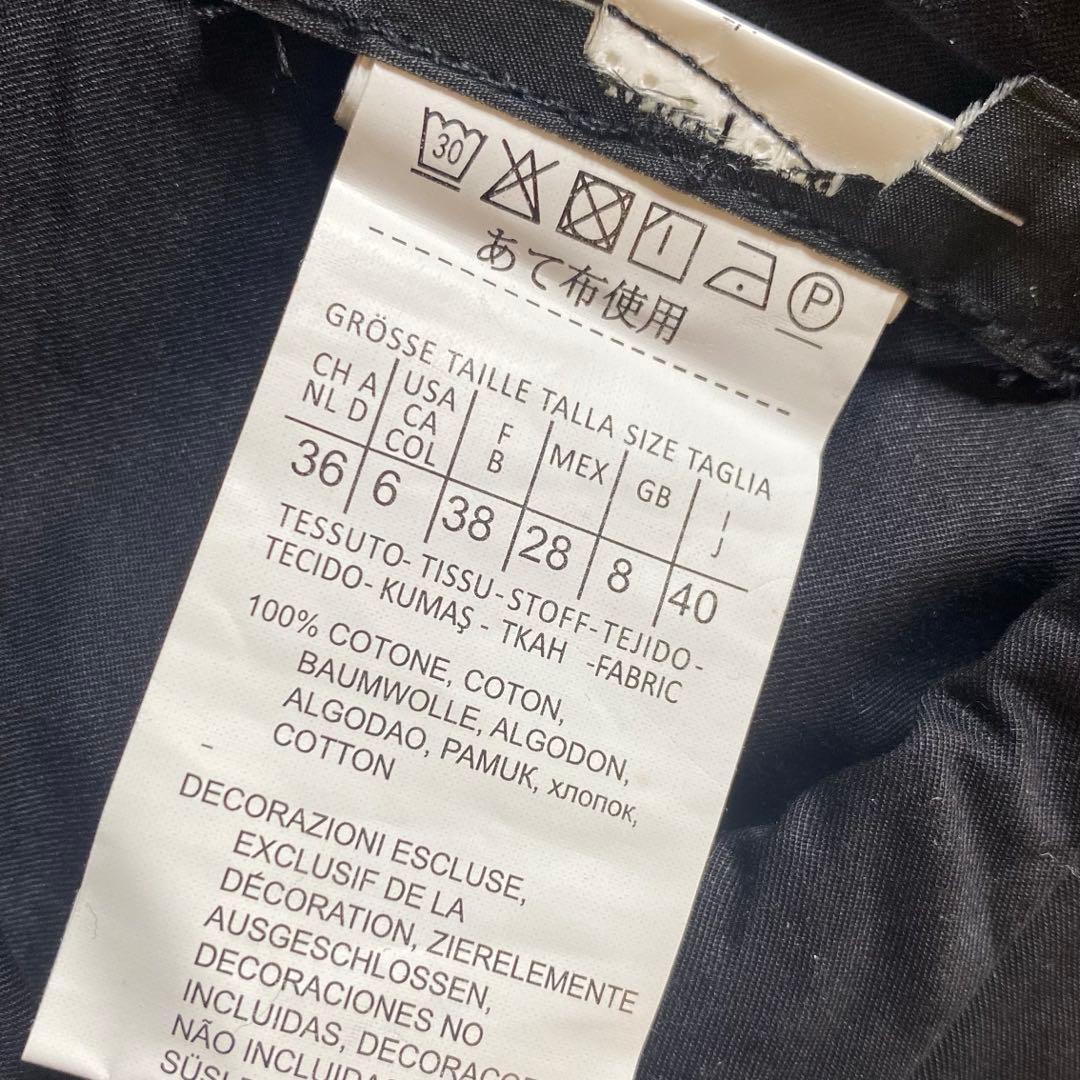 ビ*︎様 美品 Max Mara近年モデル マキシ シャツワンピース ブラック