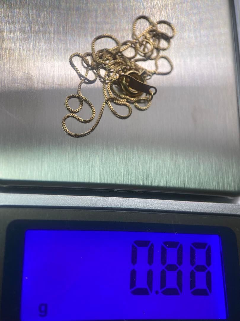 ❤️新品日本製✨人気18金✨k18刻印ありベネチアンネックレス✨40cm幅0.5㎜