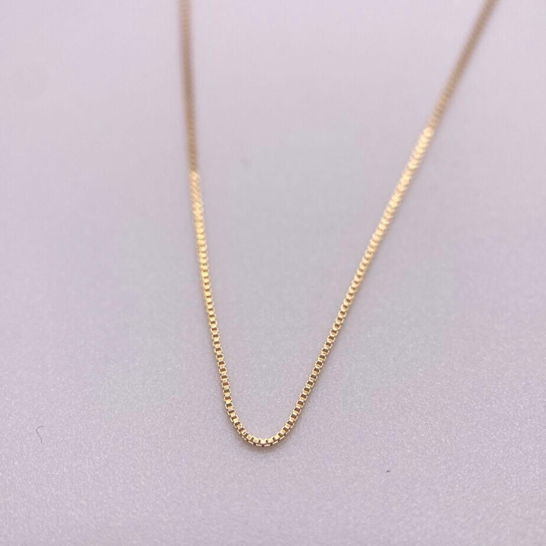 ❤️新品日本製✨人気18金✨k18刻印ありベネチアンネックレス✨40cm幅0.5㎜