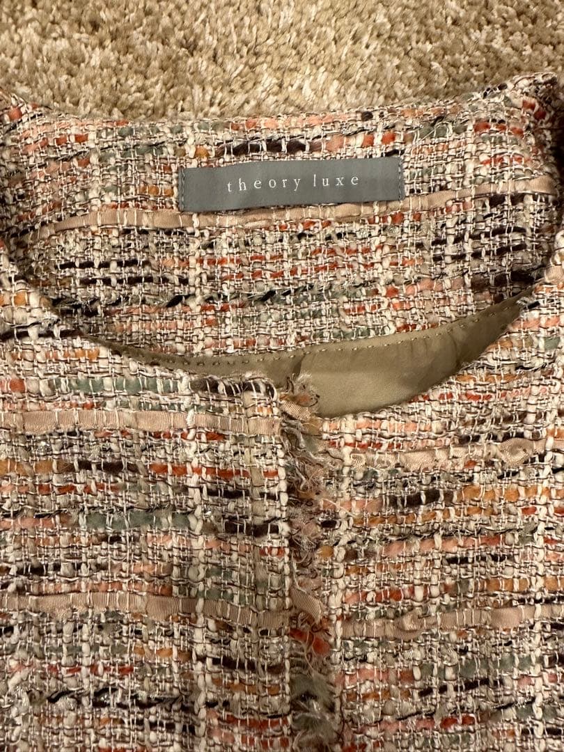 未使用品⭐︎セオリーリュックス　ツイードジャケット　38