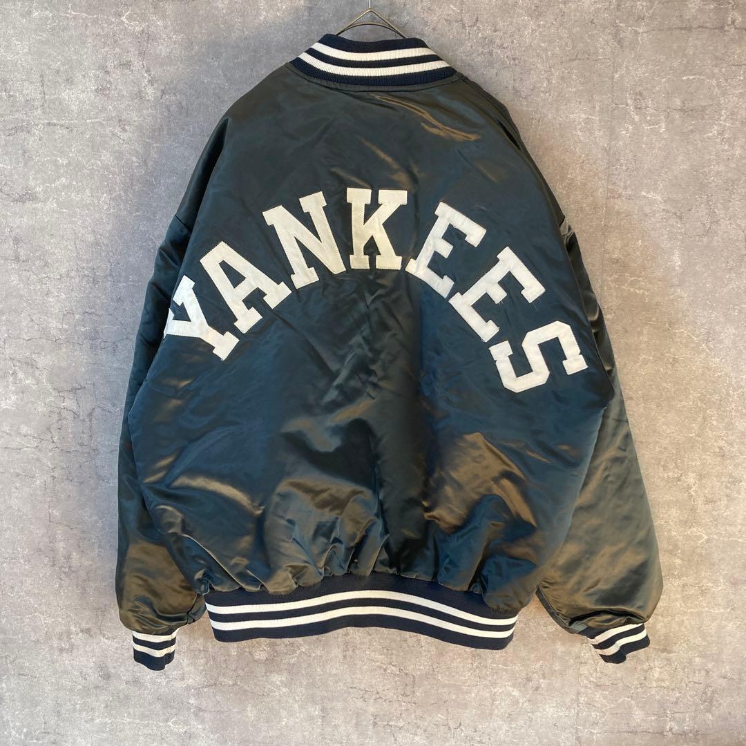 USA製 90s Yankees スタジャン ダークグリーン Lサイズ