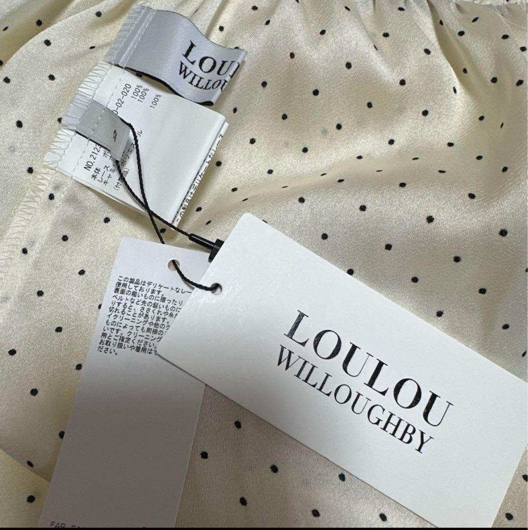 ⭐︎未使用タグ付☆ルルウィルビーピンドットブラウスワンピアイボリーサイズ2