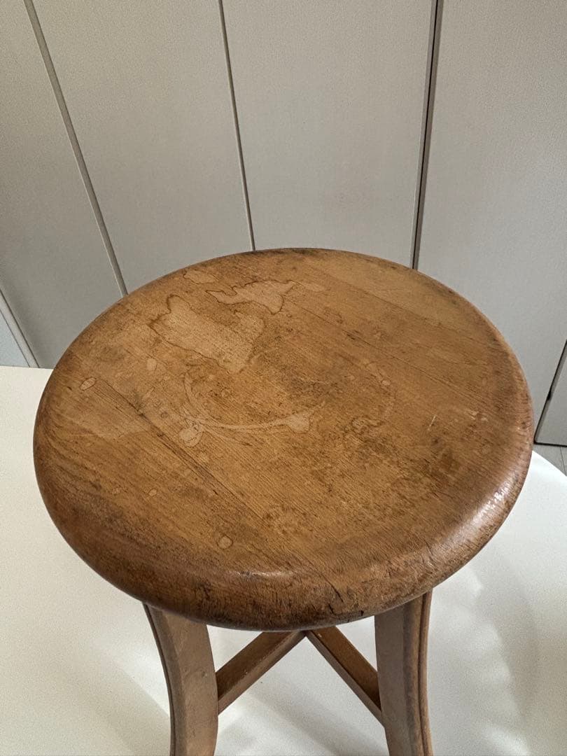 アンティーク、古家具　木製スツール