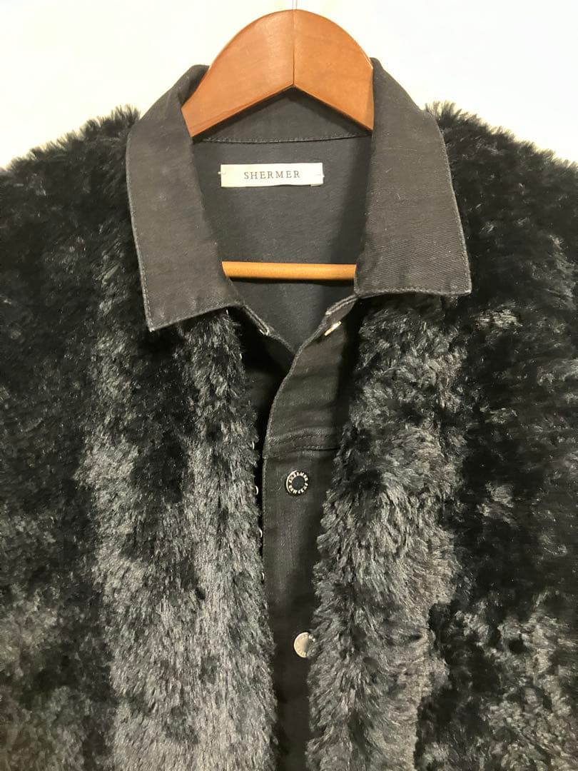 《SHERMER》シャーマー　ファーベスト付きGジャン　美品