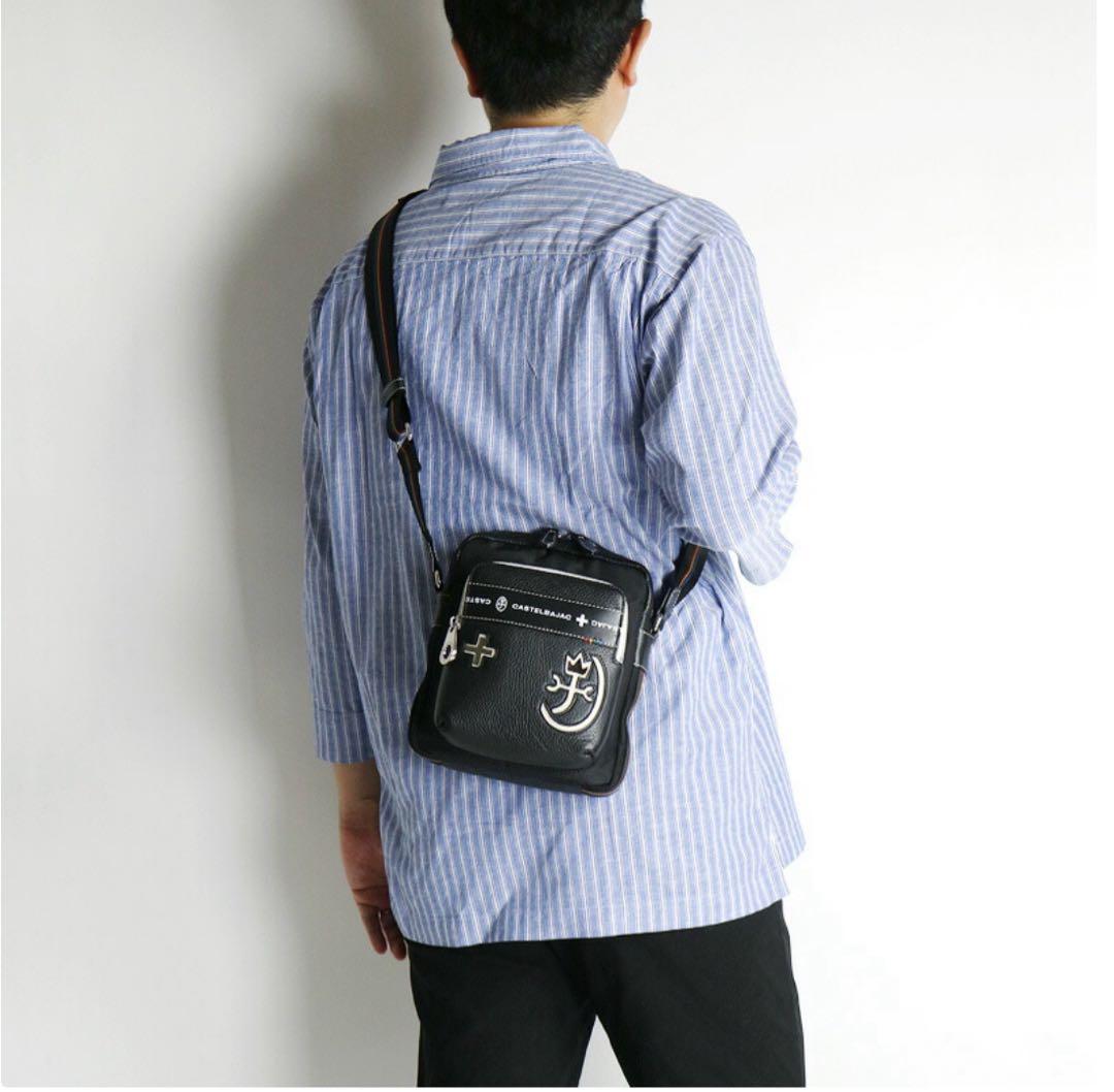 ヤンガルCASTELBAJAC オレンジ ショルダーバッグ