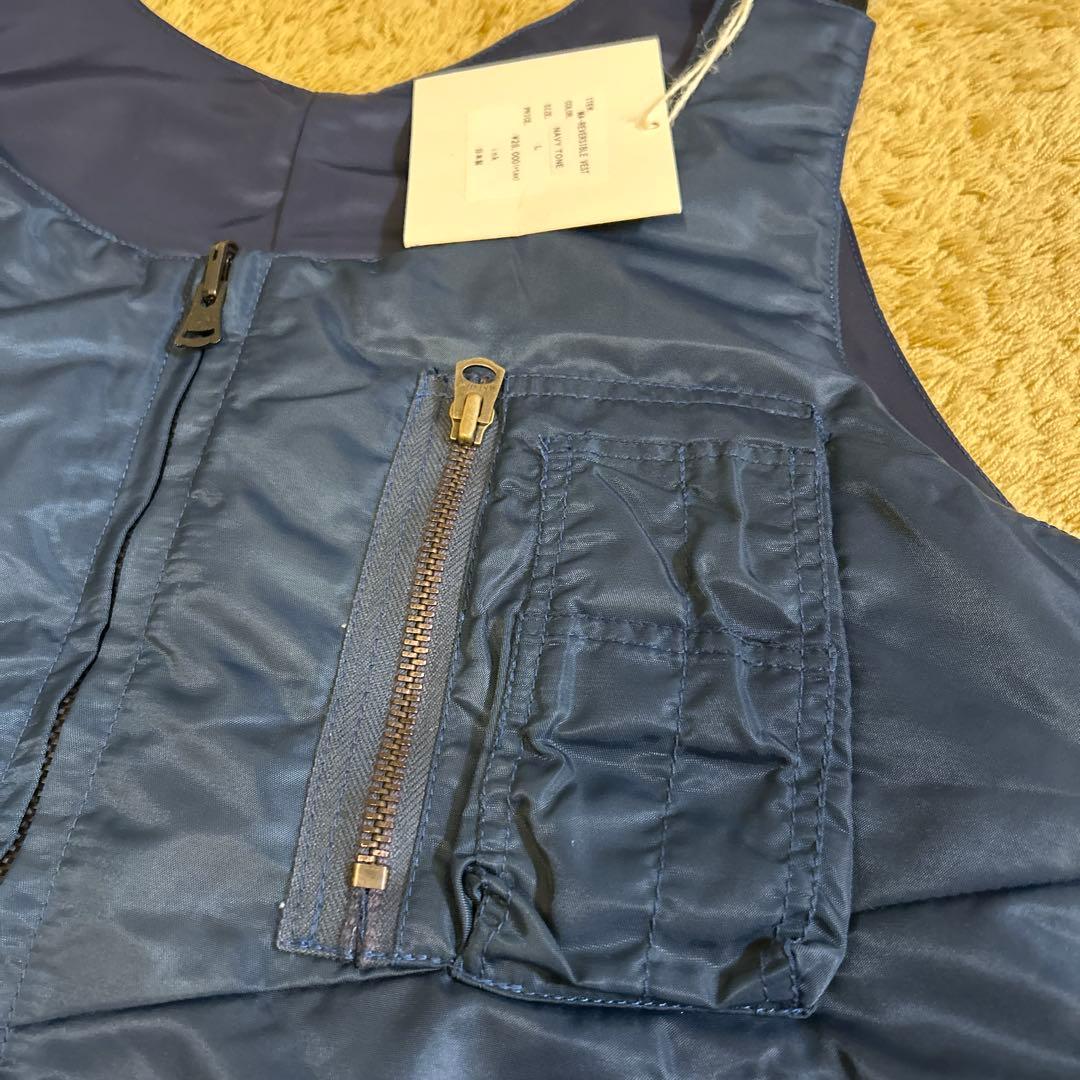 ink（インク） ma-reversibl vest ネイビー