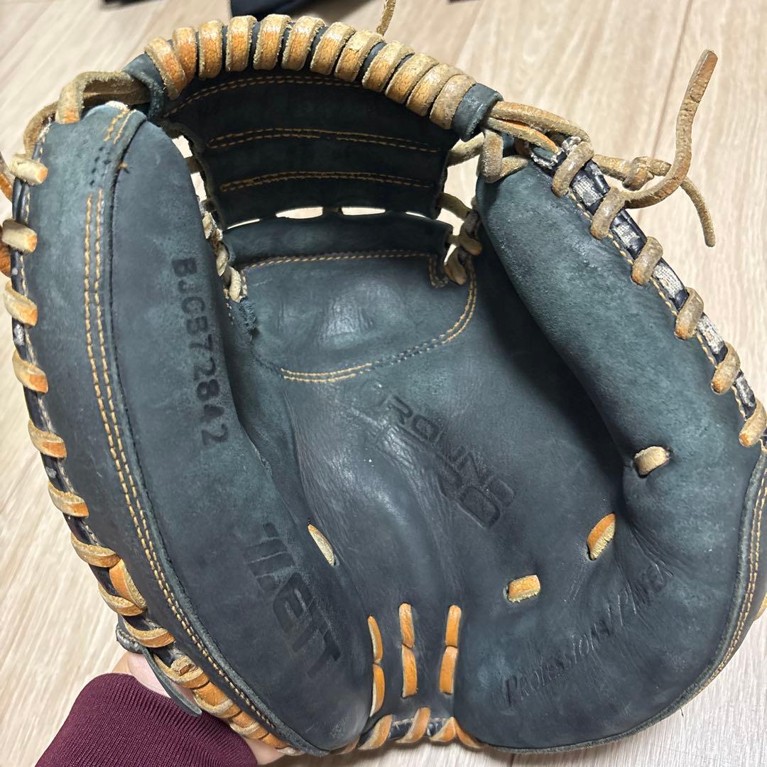 ZETT ブラック 軟式キャッチャーミット即戦力