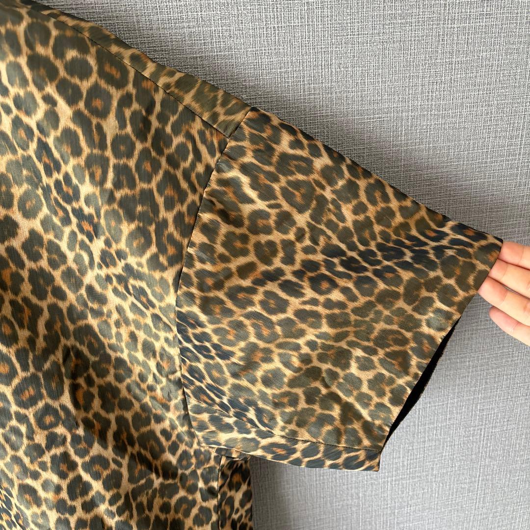 BLAMINK レオパード柄 半袖ブラウス 38 定価8.2万円