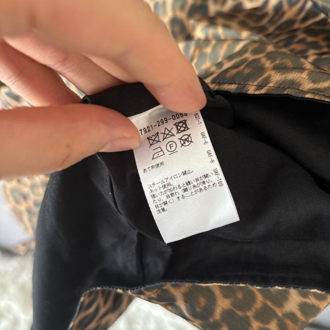BLAMINK レオパード柄 半袖ブラウス 38 定価8.2万円