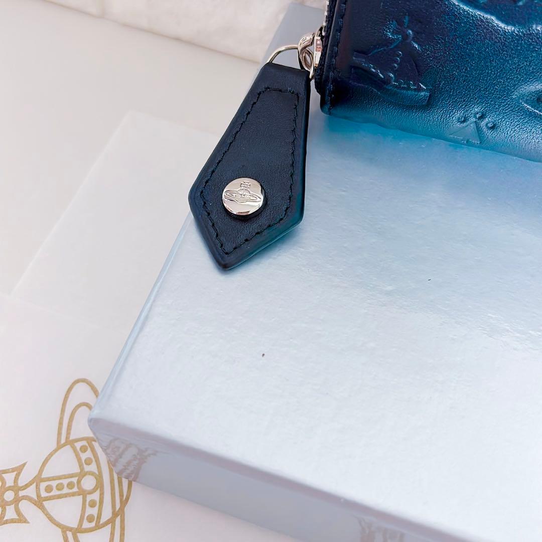 【ショッパー付】Vivienne Westwood 長財布 ブラック マット