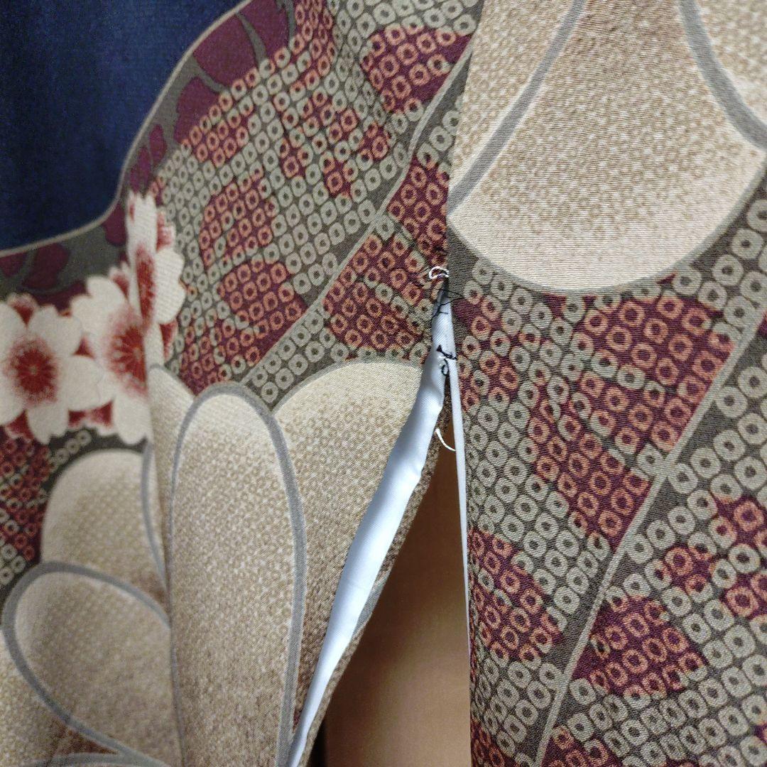 撫松庵　洗える着物セット【訳あり】袖ほつれあり