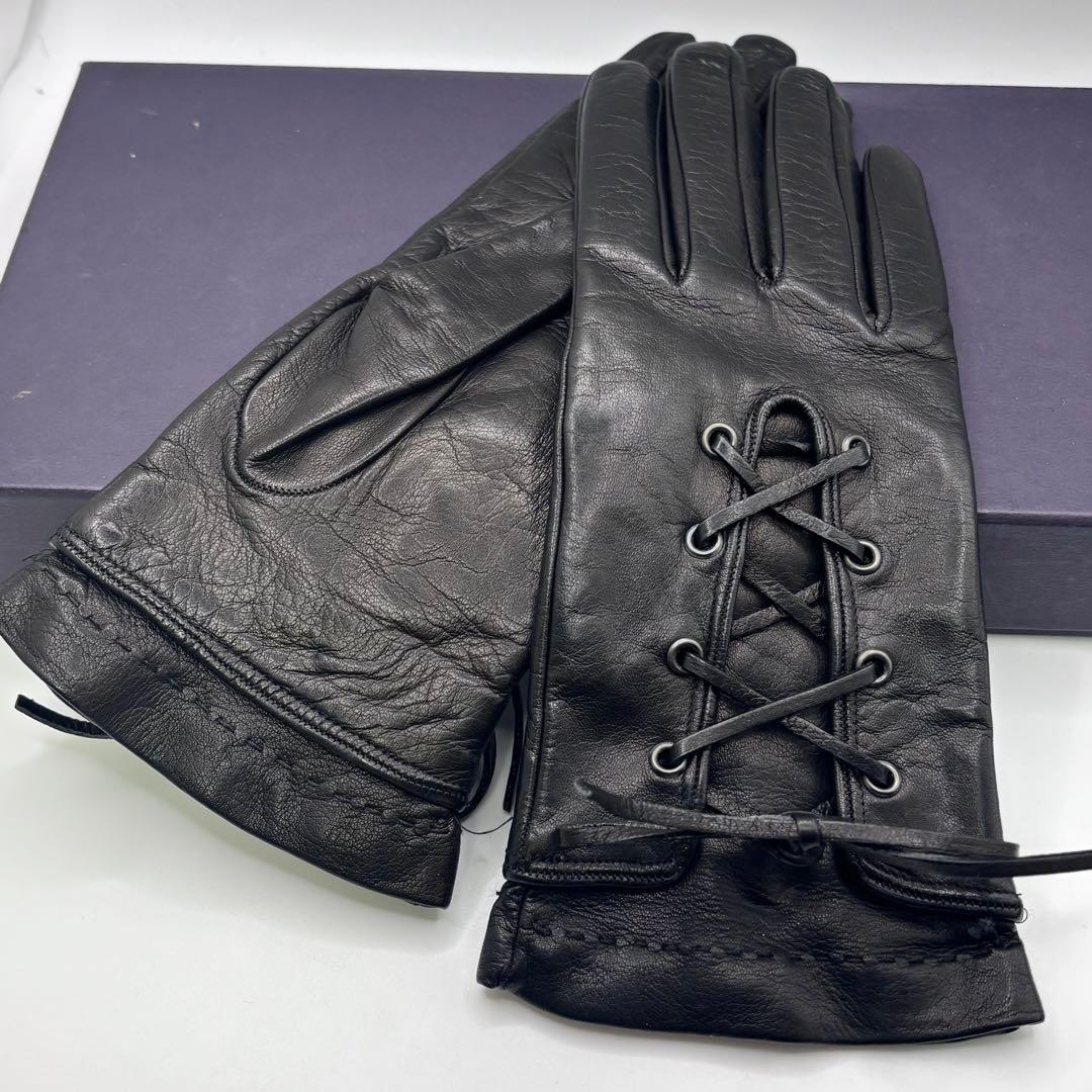 PRADA☆レザーグローブ ブラック サイズ7