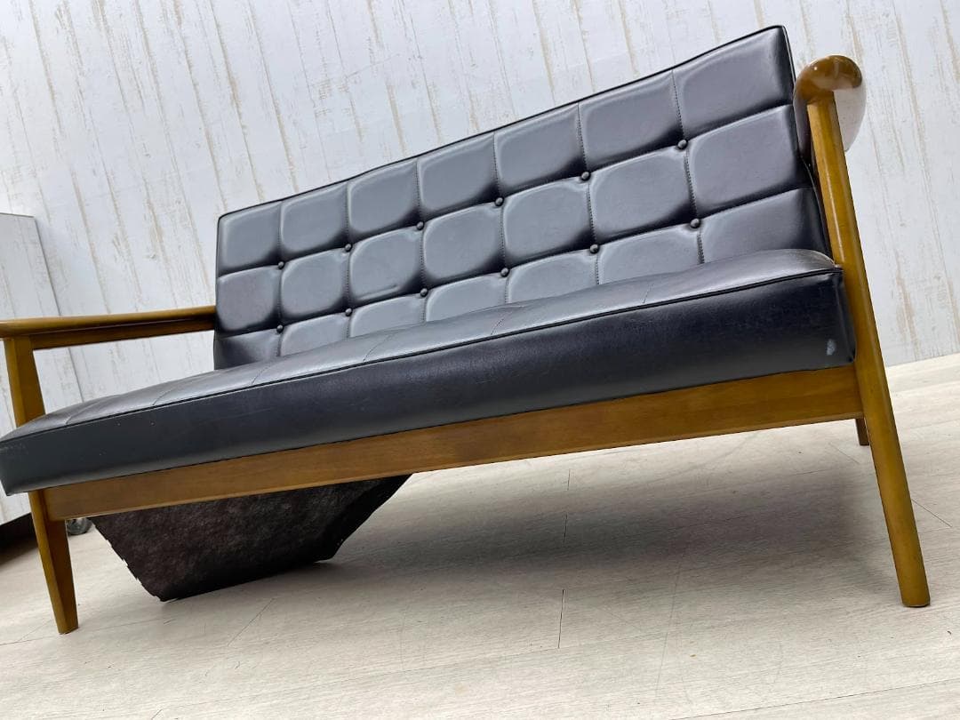 カリモク60 Kチェア 2シーター スタンダード ブラック karimoku