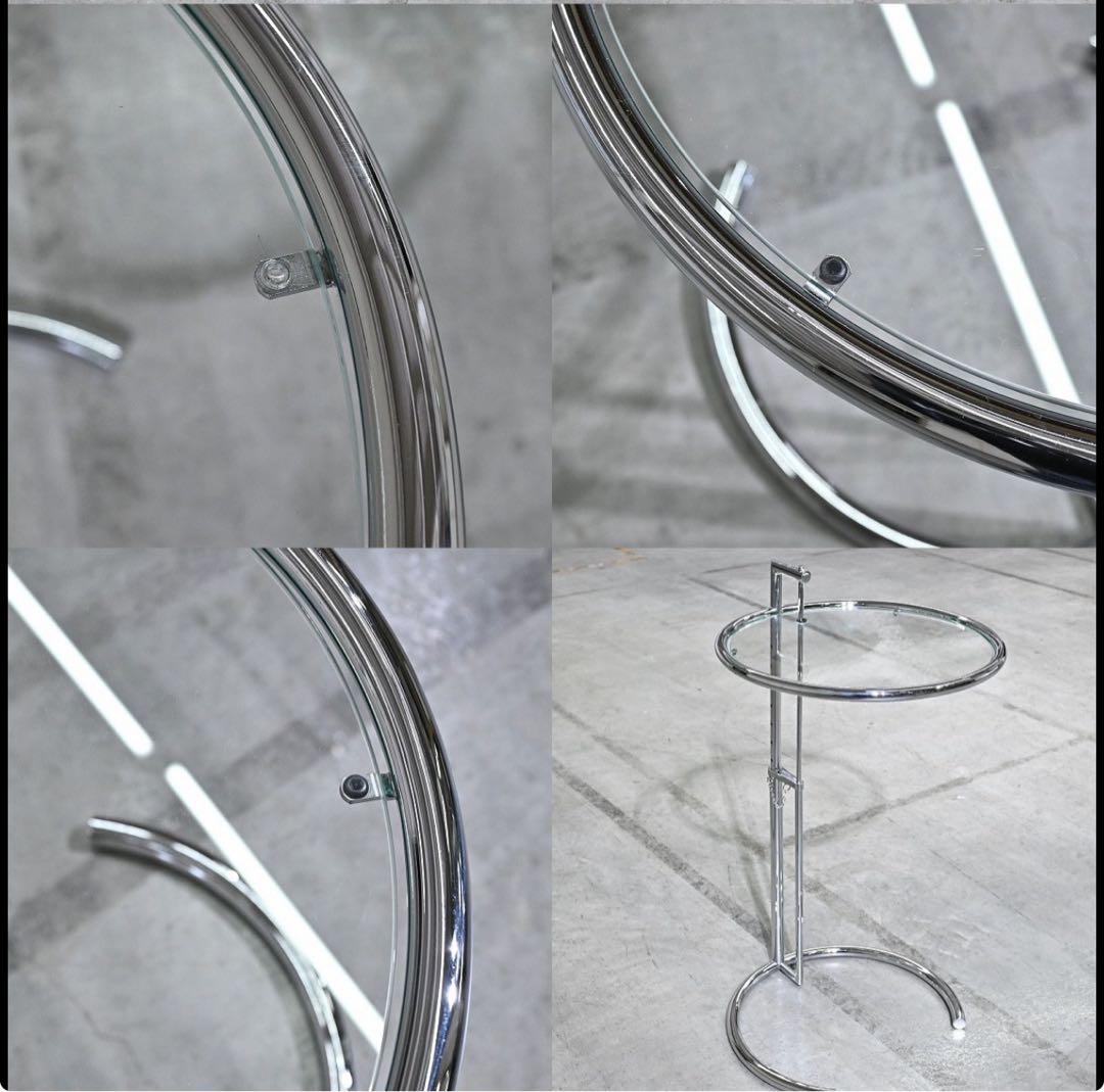 ★アイリーン・グレイ「アジャスタブルテーブル E1027」サイドテーブル