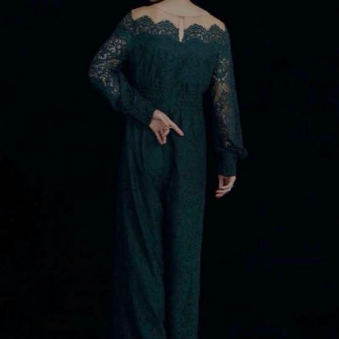 未使用★Ameri★OFF SHOULDER LACE LIKE ROMPERS