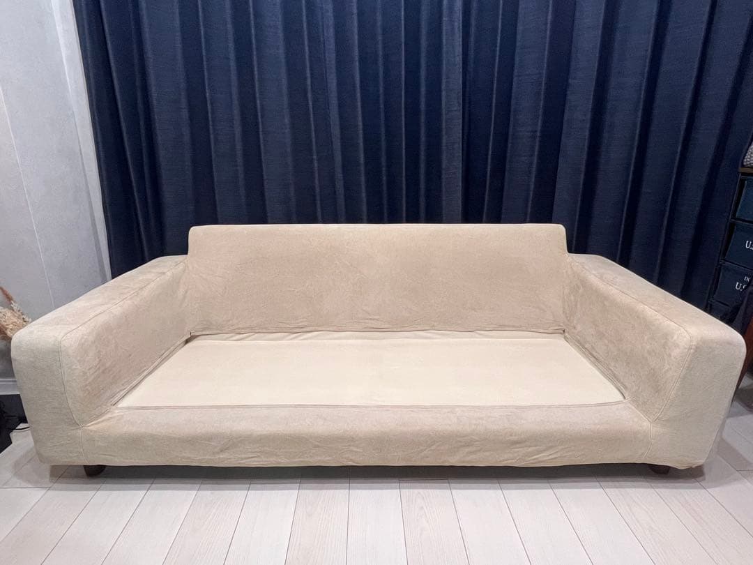 KT 無印良品 2.5シーター ソファ ヘッドレスト付