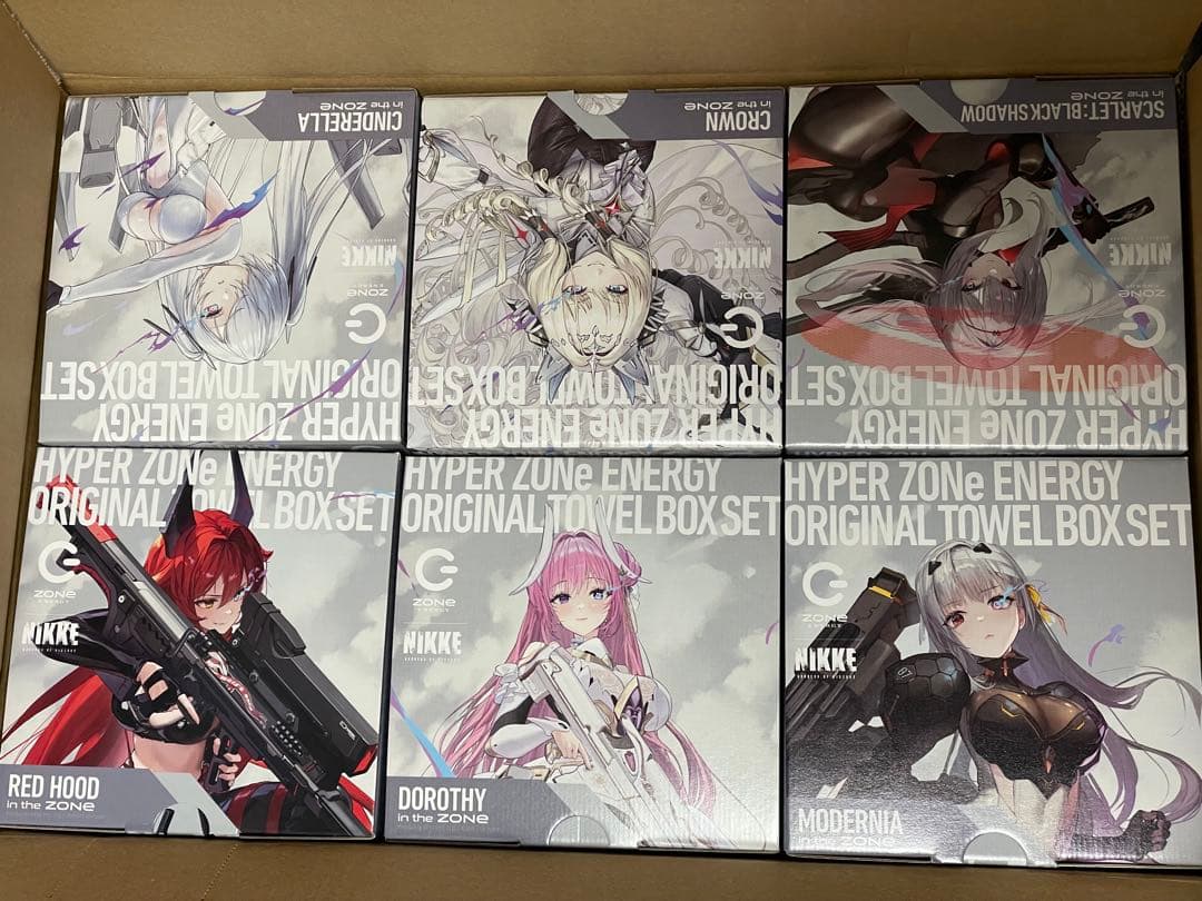 勝利の女神 NIKKE ZONE オリジナルタオル＋化粧箱 コンプリートセット