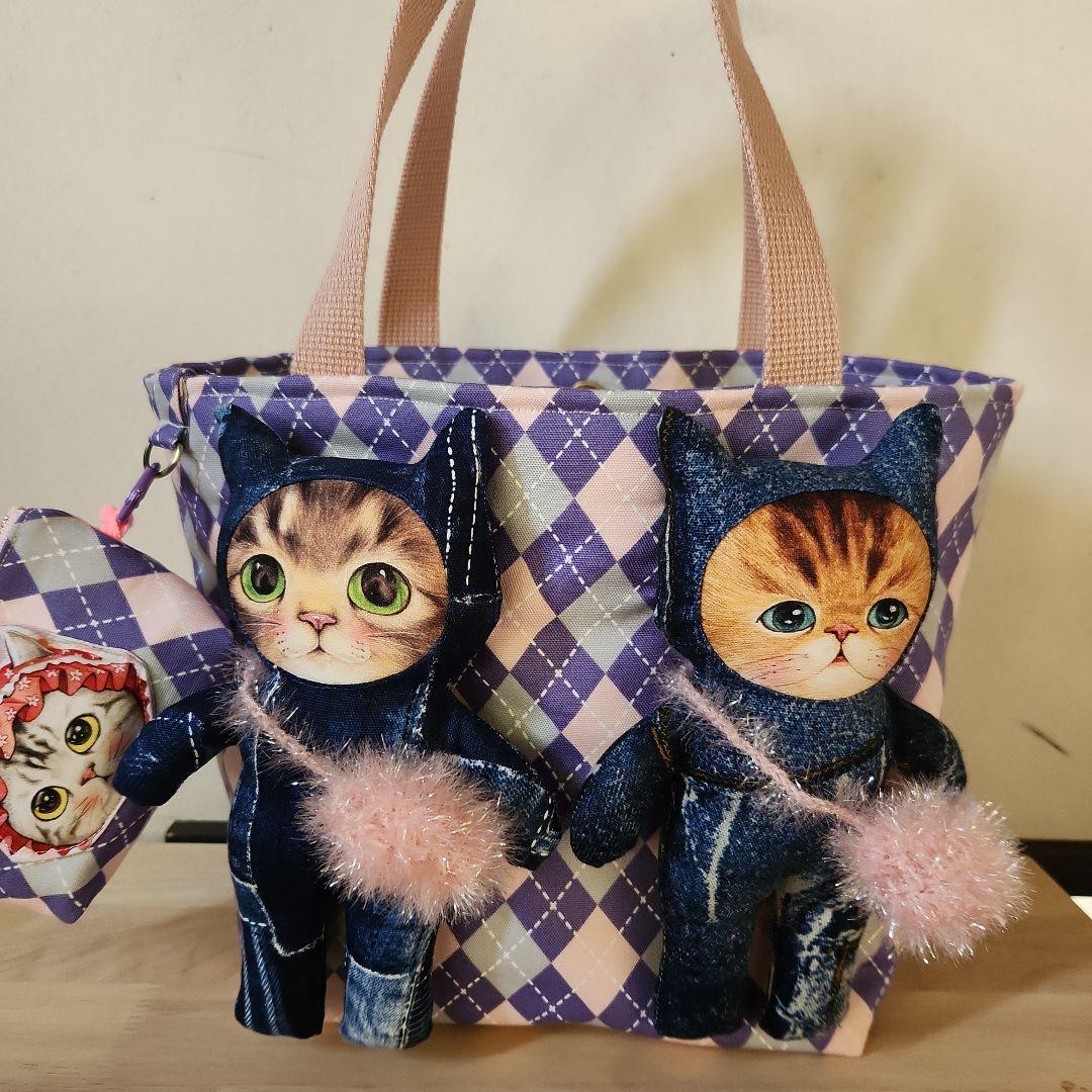 ゆ*ら様 コヤンイサムチョン　にゃんにゃんトート ハンドメイド