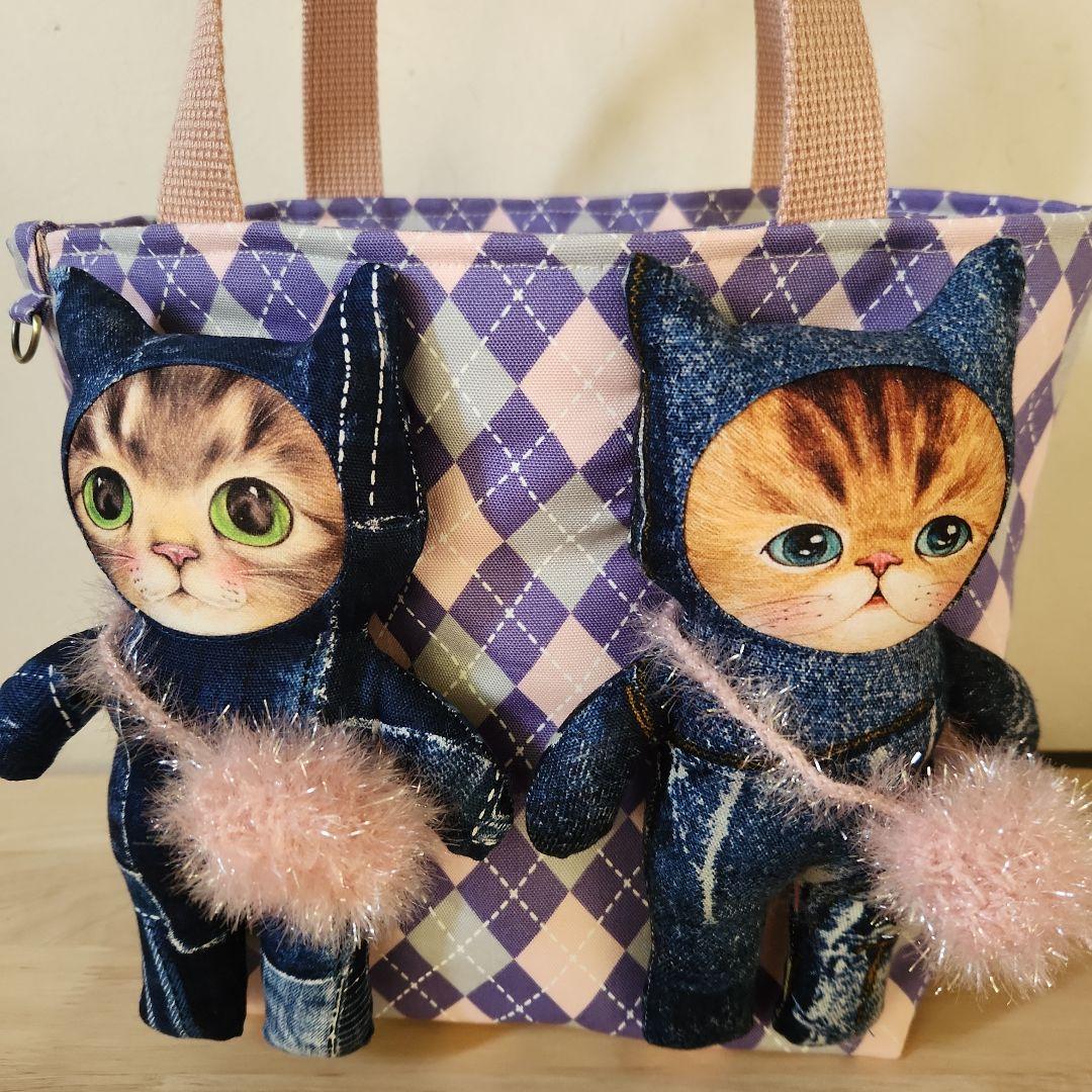 ゆ*ら様 コヤンイサムチョン　にゃんにゃんトート ハンドメイド