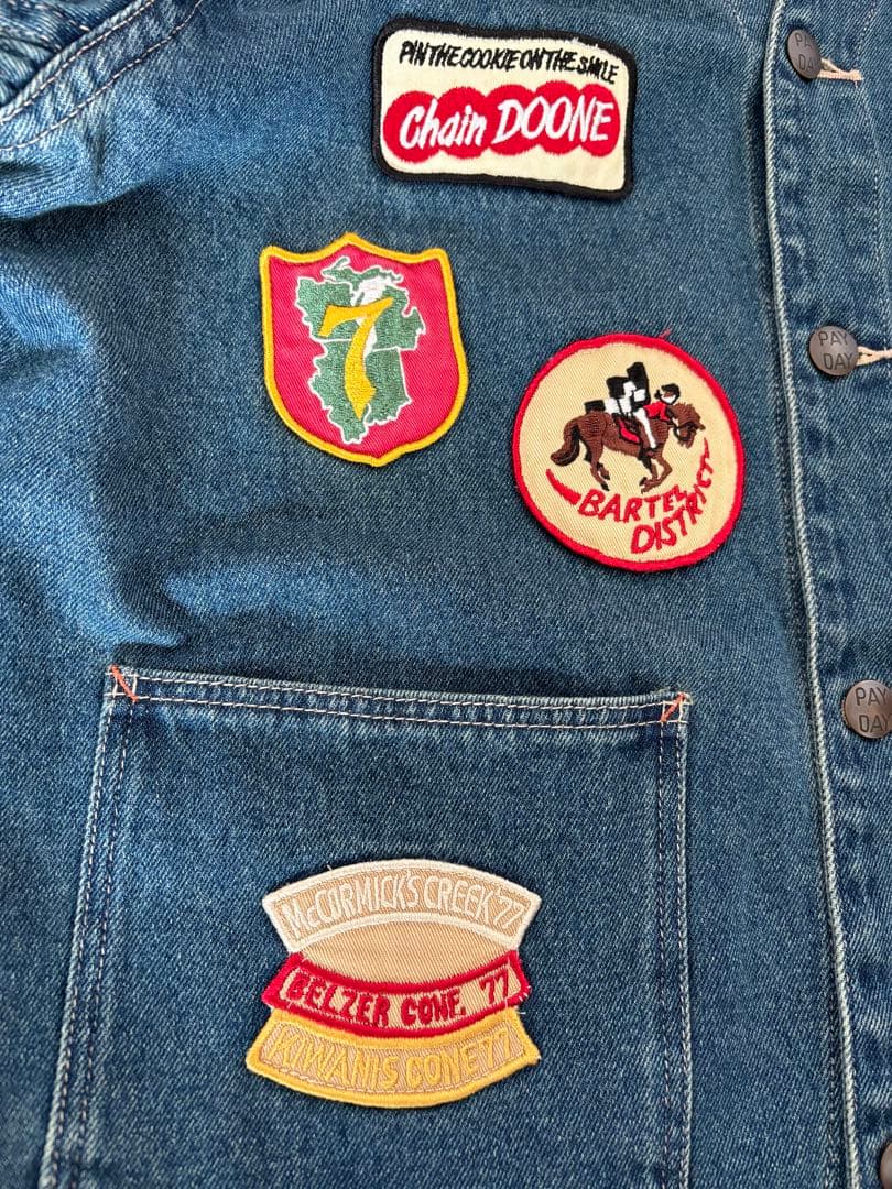 PAY DAY パッチ付きデニムエンジニアジャケット ジャーナルスタンダード別注