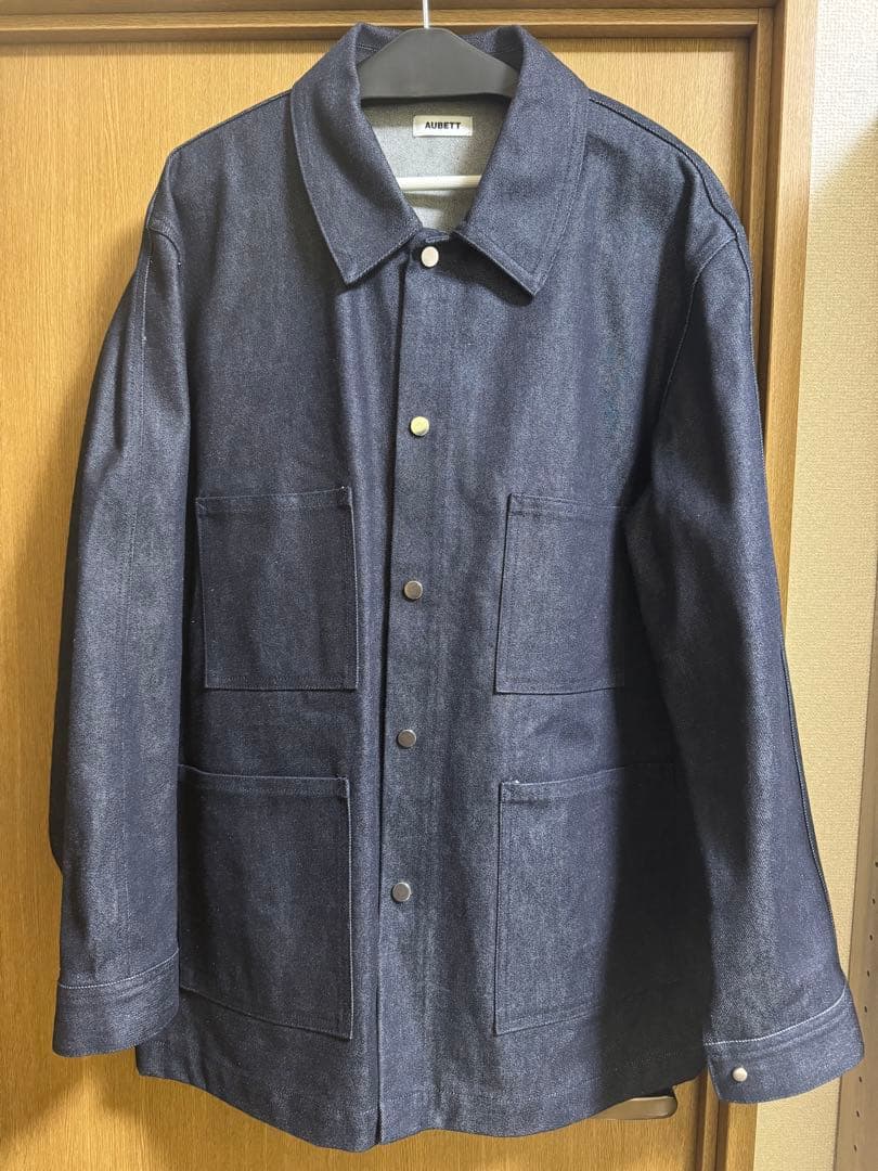 aubett シルク デニム カバーオール