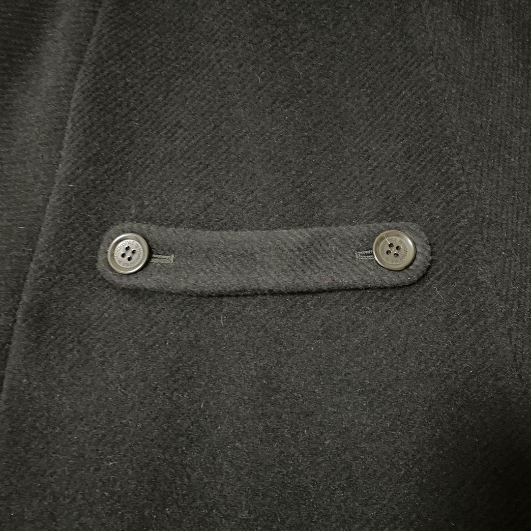 ホメオスタイル　ケープコート　ブルーフォックスファー　ポンチョ　ブラック