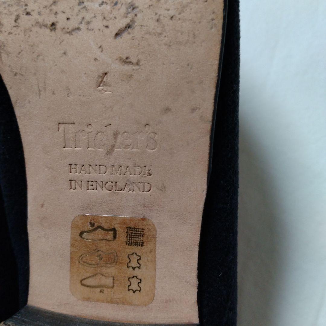 Tricker's ベルベットオペラシューズ