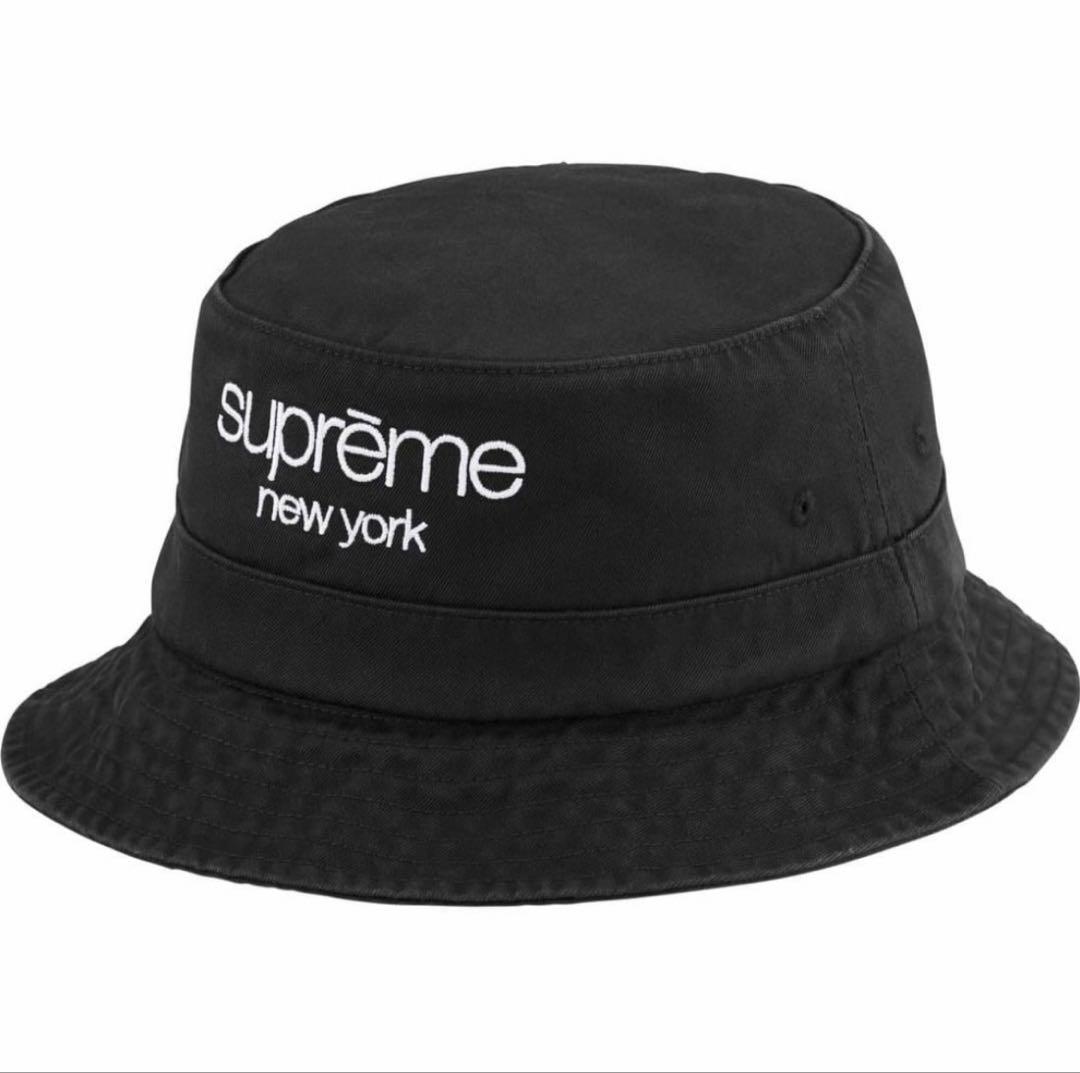 帽子 supreme Chino Twill Crusher M/L Black