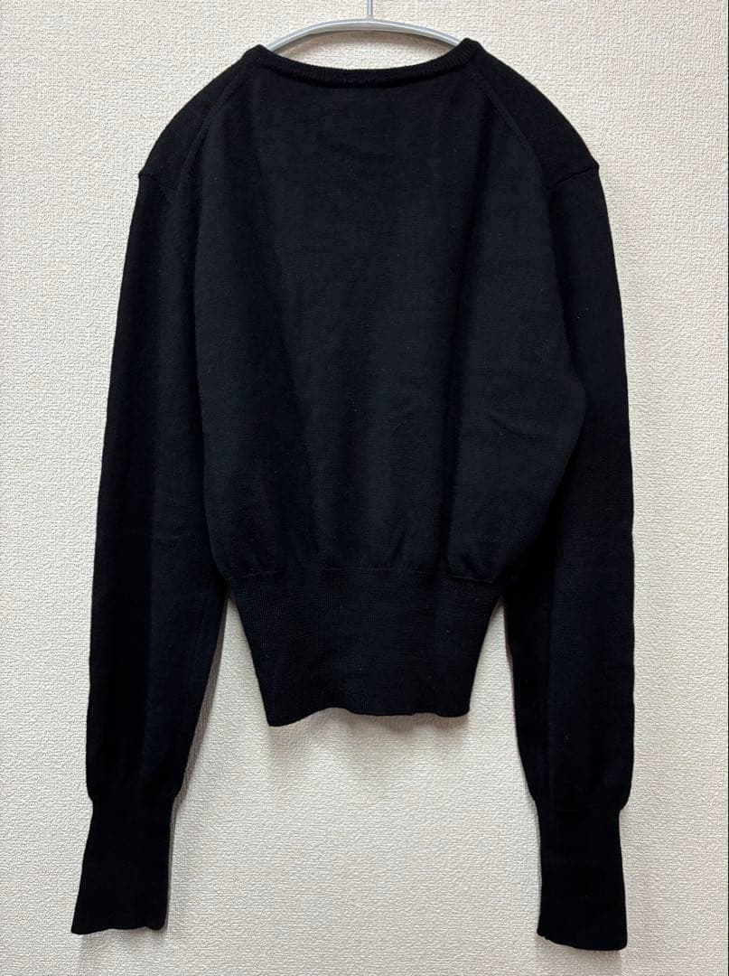 ヴィヴィアンウエストウッド　ウール長袖カーディガン　黒　ブラック　イタリア製