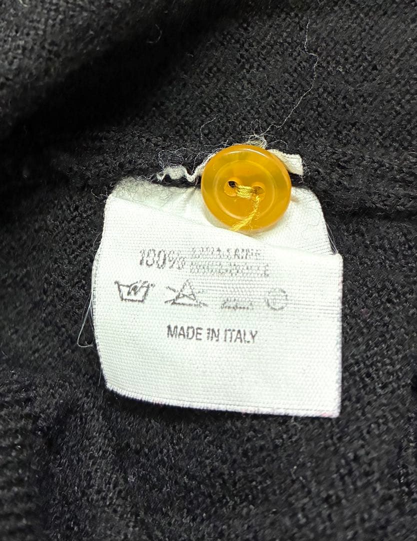 ヴィヴィアンウエストウッド　ウール長袖カーディガン　黒　ブラック　イタリア製