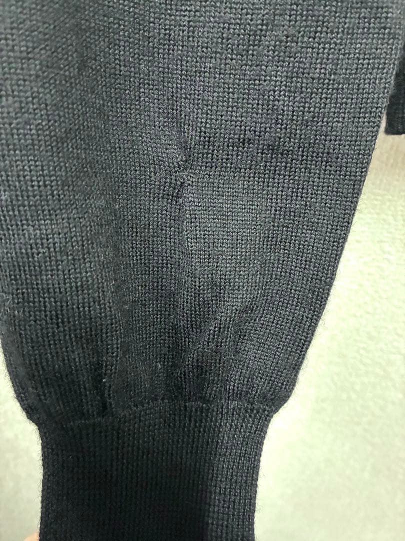 ヴィヴィアンウエストウッド　ウール長袖カーディガン　黒　ブラック　イタリア製