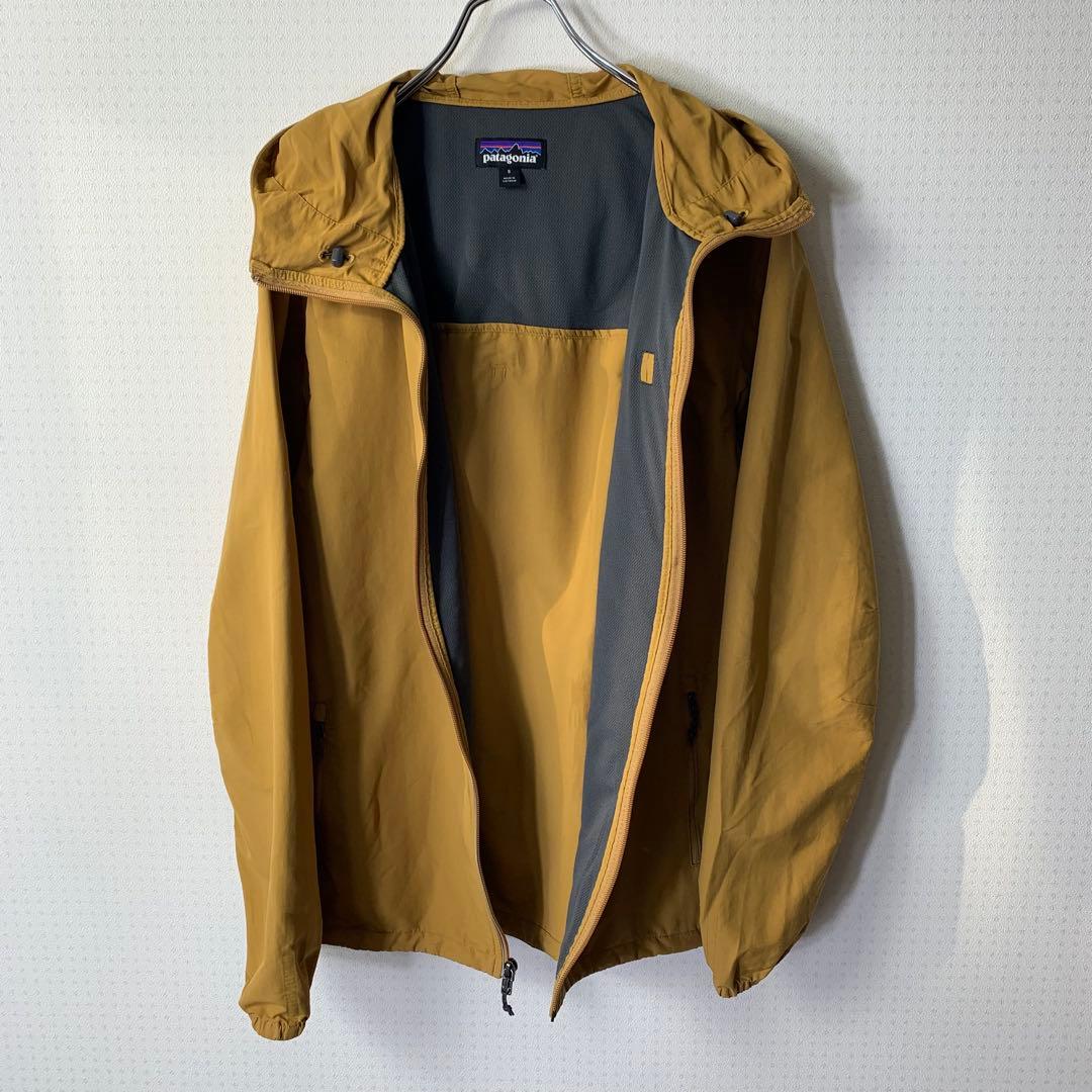 パタゴニア テズロンジャケット S マスタード ナイロンジャケット パッカブル