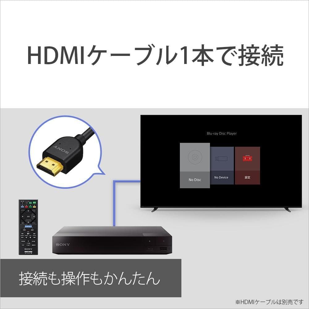 【開封済み未使用】ソニー ブルーレイプレーヤー　BDP-S1700/K2025年