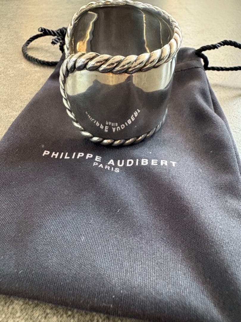美品　希少　フィリップオーディベール　ツイストバングル 定価２２０００円