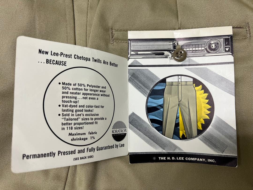 v*n様 60年前 デッドストック LEE CHETOPA 三角マチ TALON